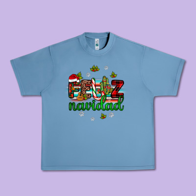 Feliz Navidad Urban Heavy Tee Designed By Jahusdesignshop