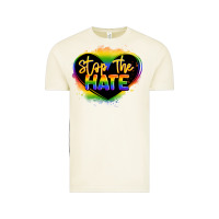 Stop The Hate Pride Lgbtq Heart Vintage Tee | Teevron