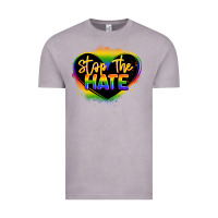 Vintage Zinc stop the hate pride lgbtq heart Vintage Tee - LillyAllenDesigns