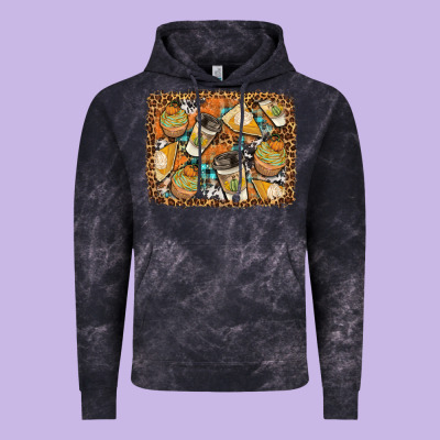 Autumn Distressed Background Vintage Hoodie Designed By Bundleandbundleshop