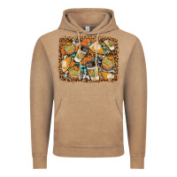 Vintage Coffee autumn distressed background Vintage Hoodie - BundleAndBundleShop