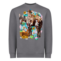 Storm Happy Easter Day Rodeo Heavyweight Sweatshirt - NancyCooperArtShop