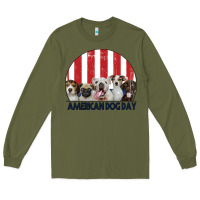 Army Green American Dog Day Long Sleeve Tee - Bettercallsaul