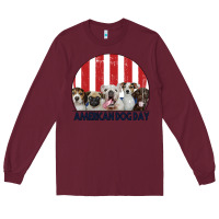 Burgundy American Dog Day Long Sleeve Tee - Bettercallsaul
