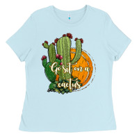 Cactus Go Sit On A Cactus Ladies Tee | Teevron