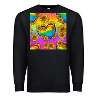 Black Pride lgbtq leopard hearts and sunflowers seamless Premium Sweatshirt - BundleAndBundleShop