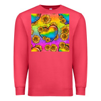 Cardinal Pride lgbtq leopard hearts and sunflowers seamless Premium Sweatshirt - BundleAndBundleShop