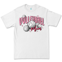 White volleyball mom Premium Tee - MaliasSmallBusiness