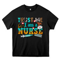 Black trust me i am a nurse Heavy Core Tee - AdoDesignShop