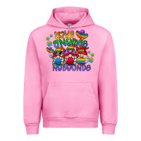 Fuchsia Pink love gnome no bounds Urban Hoodie - CowhideDigitalArt