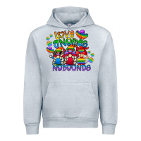 Heather Grey love gnome no bounds Urban Hoodie - CowhideDigitalArt