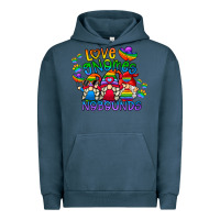 Pigment Midnight Navy love gnome no bounds Urban Hoodie - CowhideDigitalArt