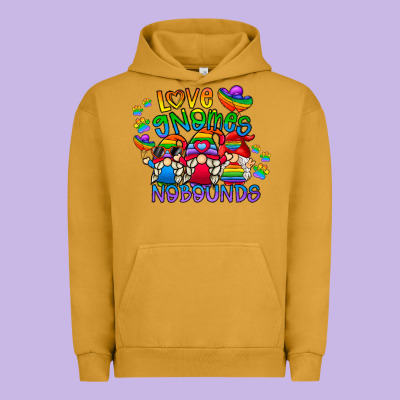 Love Gnome No Bounds Urban Hoodie Designed By Cowhidedigitalart