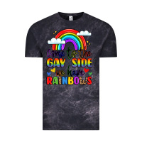 Cloud Black come to the gay side we have rainbows Vintage Tee - LillyAllenDesigns
