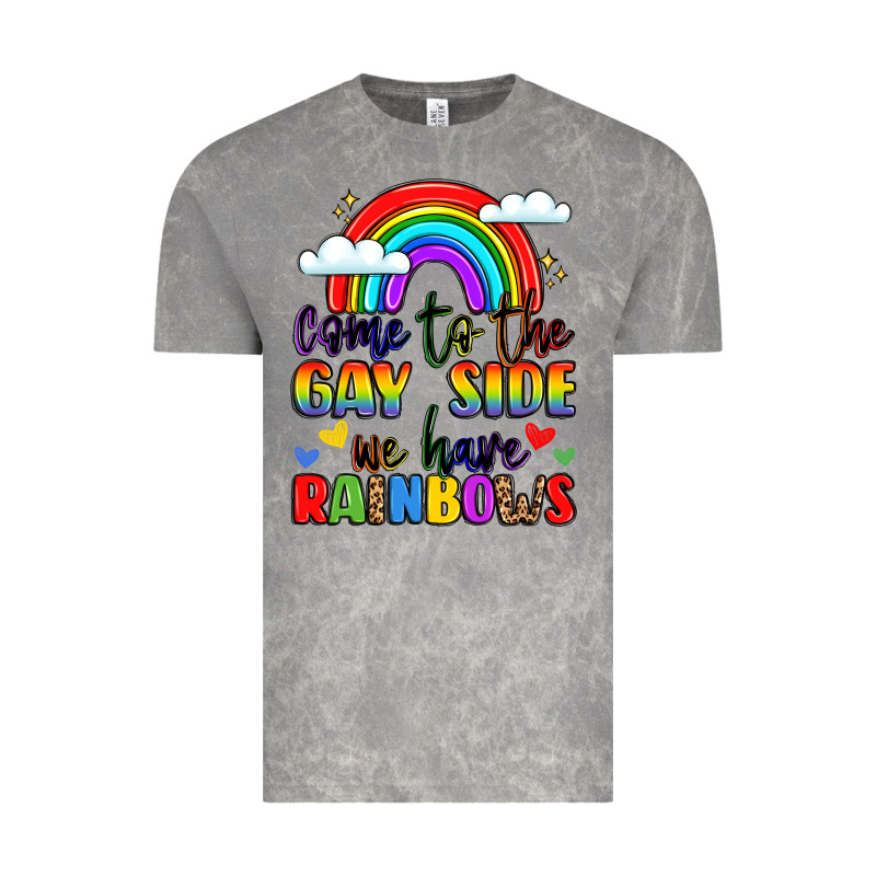 Come To The Gay Side We Have Rainbows Vintage Tee by LillyAllenDesigns | Teevron