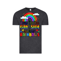 Vintage Black come to the gay side we have rainbows Vintage Tee - LillyAllenDesigns