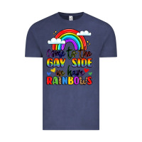 Vintage Denim come to the gay side we have rainbows Vintage Tee - LillyAllenDesigns