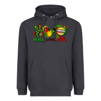 Smoke peace love juneteenth Heavyweight Hoodie - FaDigitalArtStudio