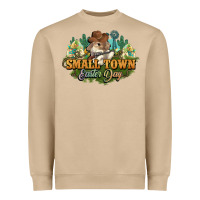 Mushroom Small town Easter Day Heavyweight Sweatshirt - NancyCooperArtShop