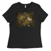 Black green hunter camouflage pattern brushstroke Ladies Tee - Jasminsmagicworld
