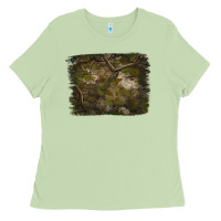 Matcha green hunter camouflage pattern brushstroke Ladies Tee - Jasminsmagicworld