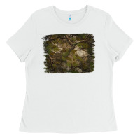 White green hunter camouflage pattern brushstroke Ladies Tee - Jasminsmagicworld