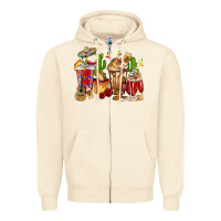 Sandshell Cino De Mayo coffee cups Mexico Zipper Hoodie - HowdyJamesFarm