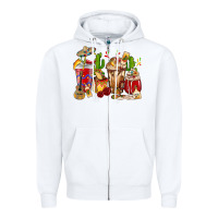 White Cino De Mayo coffee cups Mexico Zipper Hoodie - HowdyJamesFarm