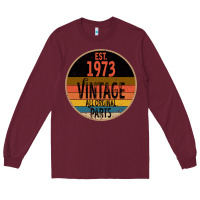 Burgundy Est 1973 Vintage All Original Parts Long Sleeve Tee - Bettercallsaul