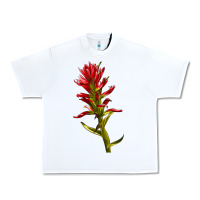 White Indian Paintbrush Urban Heavy Tee - LillyAllenDesigns