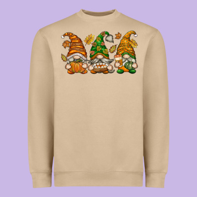 Fall Gnomes Heavyweight Sweatshirt Designed By Texasbilliewilder