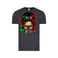 Vintage Black mexicana woman messy bun Vintage Tee - LillyAllenDesigns