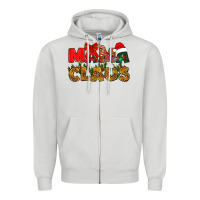 Dove Grey Mama claus mother's day Zipper Hoodie - HowdyJamesFarm