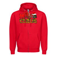 Red Mama claus mother's day Zipper Hoodie - HowdyJamesFarm
