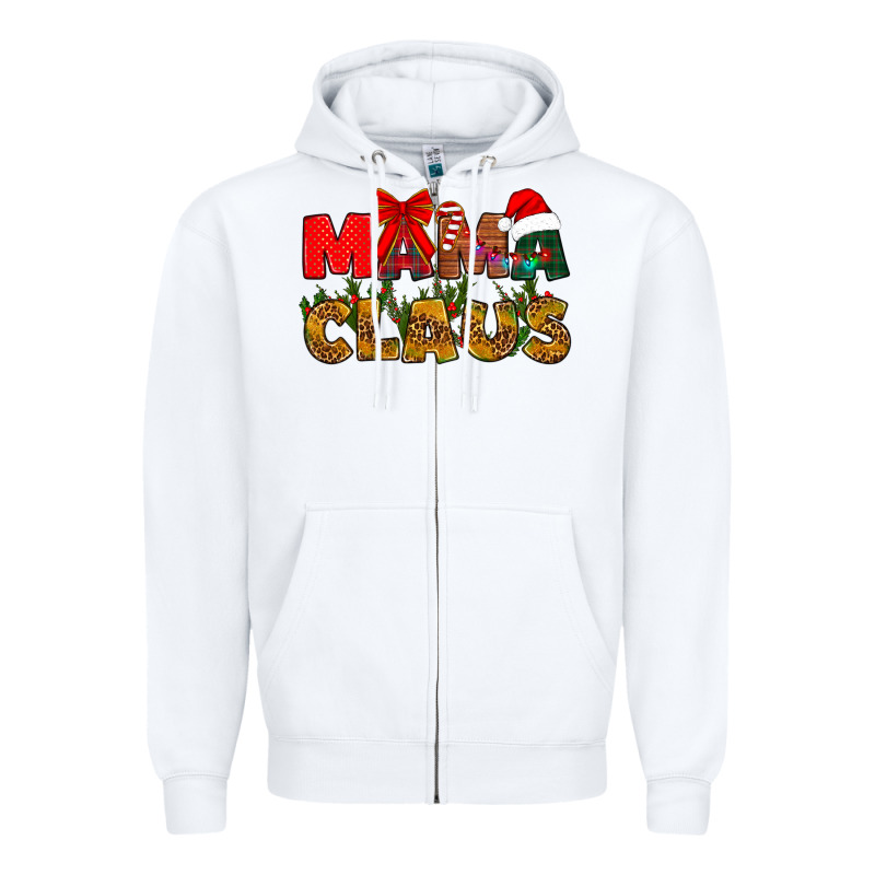 Mama Claus Mother's Day Zipper Hoodie by HowdyJamesFarm | Teevron