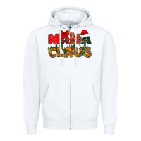 White Mama claus mother's day Zipper Hoodie - HowdyJamesFarm