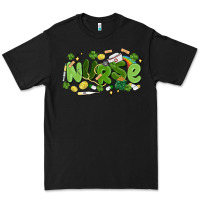 Black st.patrick's day nurse Premium Tee - MaliasSmallBusiness