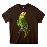 Chocolate Brown New Zealand Paraket Parrot Heavy Core Tee - LillyAllenDesigns