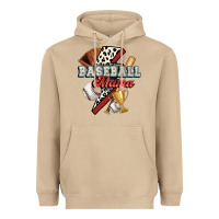Mushroom baseball mama Heavyweight Hoodie - FaDigitalArtStudio