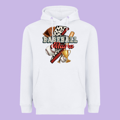 Baseball Mama Heavyweight Hoodie Designed By Fadigitalartstudio