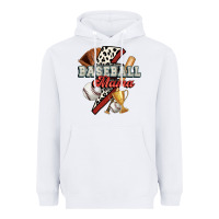 White baseball mama Heavyweight Hoodie - FaDigitalArtStudio