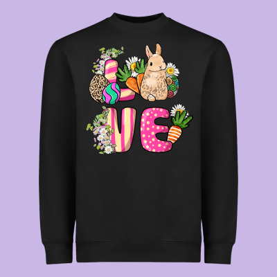 Love Easter Heavyweight Sweatshirt Designed By Nancycooperartshop