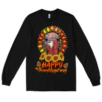 Black happy thanksgiving gemstone Long Sleeve Tee - RanaPortraitStore