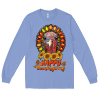 Colony Blue happy thanksgiving gemstone Long Sleeve Tee - RanaPortraitStore