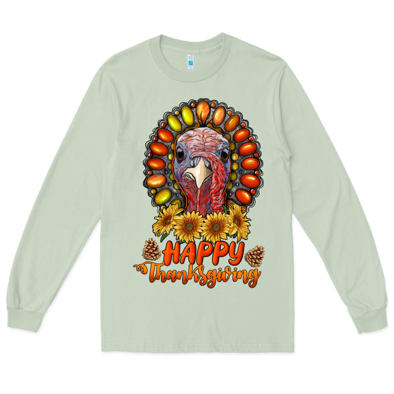 Happy Thanksgiving Gemstone Long Sleeve Tee by RanaPortraitStore | Teevron