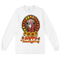 White happy thanksgiving gemstone Long Sleeve Tee - RanaPortraitStore