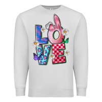Dove Grey easter love Premium Sweatshirt - FaDigitalArtStudio
