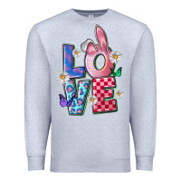 Heather Grey easter love Premium Sweatshirt - FaDigitalArtStudio