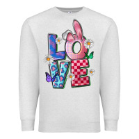 Oatmeal Heather easter love Premium Sweatshirt - FaDigitalArtStudio