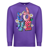 Purple easter love Premium Sweatshirt - FaDigitalArtStudio